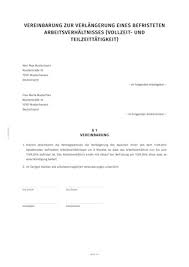 Arbeitsvertrag als ergänzung zum mündlichen arbeitsvertrag. Verlangerungsvereinbarung Fur Arbeitsvertrage Smartlaw