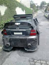 World S Crappiest Tune Uses A Chevy Grille As A Rear Wing Carscoops Opel Vectra Weird Cars Car Mods