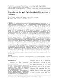 Jika sobat yang sudah tahu arti dari kode angka 823, silahkan tuliskan dikolom. Pdf Strengthening The Multi Party Presidential Government In Indonesia