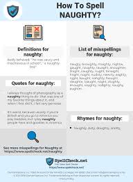 How To Spell Naughty And How To Misspell It Too Spellcheck Net