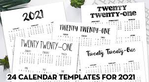 Printable blank monthly calendar for 2021 available with large square spaces for each day of the month. 24 Pretty Free Printable One Page Calendars For 2021 Lovely Planner