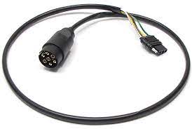 Wiring & lights tow vehicle wiring. Trailer Wiring Adapter 7 Way Euro Round To Flat 4 Conversion Plug