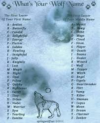 What Is Your Wolf Name Mine Is Magik Flirt Wolf Name Funny Name Generator Fantasy Names