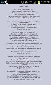 Pin By Melissa Spitler On Favorite Lyrics Great Song Lyrics Cool Lyrics Me Too Lyrics
