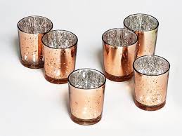 Read reviews for ashland® chunky glass taper candle holder. Bulk Rose Mercury Glass Votive Holders