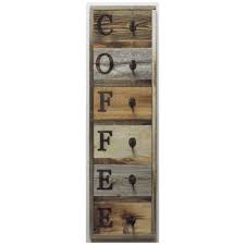 A hexagonal shape creates a modern appeal, while keeps a classy look to these cup racks. Vertical Barnwood Coffee Mug Rack Wall Mounted Wooden Hanging Cup Holder Kitchen Storage For Display Organizer Hooks 36 75 X 10 5 Walmart Com Walmart Com