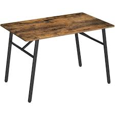 Ses pieds légèrement évasés, clin d'œil au design des années 50. Vasagle Table De Salle A Manger Pour 4 Personnes Table A Diner Bureau 120 X 75