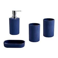 See more ideas about bathroom design, bathroom decor, bathroom inspiration. Blue Bathroom Accessories For Sale Ebay