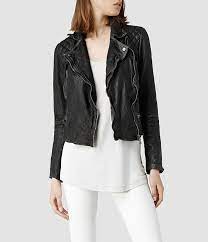 Luv It Frozen Custard All Saints Leather Jacket Womens Biker Jacket Women Cargos