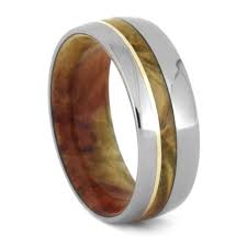Wood Wedding Band For Men With Flame Box Elder Burl Jewelry By Johan In 2020 Mens Wedding Rings Unique Mens Wedding Rings Wood Wedding Band