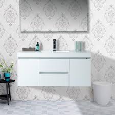 led lighted 48 inch single sink wall