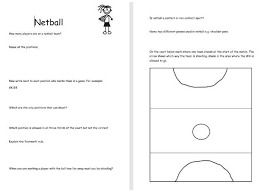 Sport quizzes with quiz questions on football, athletics, rugby, tennis, indoor sports and famous sportspeople. Non Participant Worksheet Netball Teaching Resources