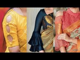 For those who are not afraid of trying something new, this latest designer blouse design is a perfect choice. Best Blouse Sleeves Design Images In 2021 Designer Blouses Collection Youtube