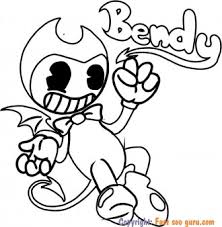 He has horns, a head floating in the air and is sometimes depicted with. Bendy Funny Coloring Pictures To Printable Free Kids Coloring Pages Printable