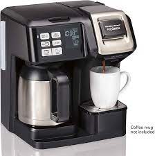 Pop in your favorite coffee pod, press a button or two, and you're ready to go. Hamilton Flexbrew Programmable Single Serve Pod And Full Pot Coffee Maker Black Filter Coffee Machines Home Garden
