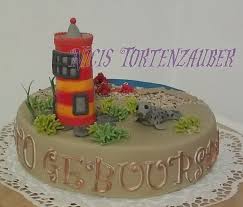Aufwachen und als erstes die kerzen auspusten: Lukko Leuchtturm Torte Nordsee Lighthouse Cake Kuchen Platzchen Rezept Backen