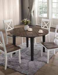 Shop wayfair for all the best rustic & farmhouse round dining tables. A La Carte Farmhouse Round Dining Table W 4 Chairs Bargain Box And Bunks
