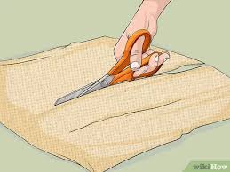 Cut red cotton poplin, 53cm x 103cm. How To Sew A Knitting Needle Roll Up With Pictures Wikihow