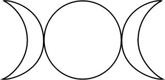 Crone goddess — title used for wiccan goddesses of death, rebirth, and wisdom, such as cerridwen, and hecate. Wiccan Triple Goddess Symbol Openclipart