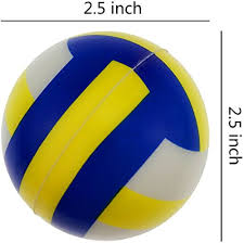Amazon.com: Akusety Mini Sports Stress Balls Volleyballs Fun, 12-Pack Foam  Ball 2.5” Relaxable Stress Relief Squeeze Balls : Toys & Games
