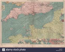English Channel Map Stock Photos English Channel Map Stock