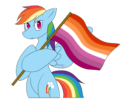 Lesbian Pride Rainbow Dash by pokeskugga -- Fur Affinity [dot] net