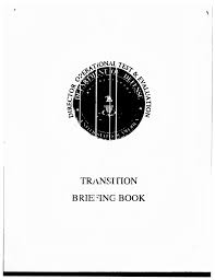 TRJ N5; I HON BRIEFING BOOK