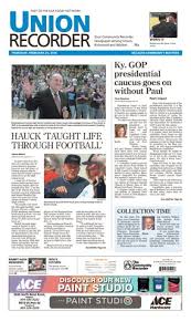 Union recorder 022516 by Enquirer Media