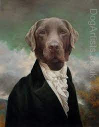 Tha nostrils in the painting is better than on that poor dog! Renaissance Pet Portraits Dog Artists Royal Dog Paintings