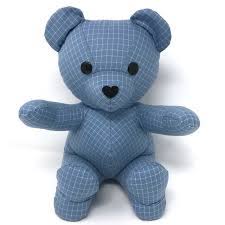 Memorial Teddy Bear Stuffed Animal Made From Your Fabric Grandpa S Shirt Grandma S Sweater Favourite T Shirt Blankets Flannel Shirt Teddy Bear Stuffed Animal Bear Stuffed Animal Teddy Bear