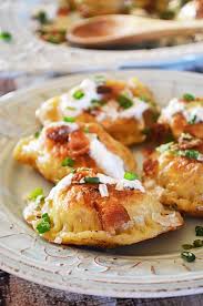 Bacon Cheddar Caramelized Onion And Potato Pierogi Host The Toast Recipe Recipes Cooking Recipes Food