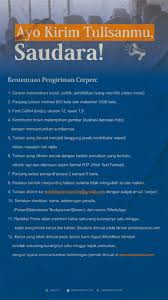 Ataupun sebuah karangan fiktif yang biasanya berpusat pada satu tokoh, yang jumlah kata di dalamnya tidak lebih dari 10.000 kata. Ketentuan Pengiriman Cerpen Persma Poros
