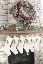 Maybe you would like to learn more about one of these? Interior Inspiration White Neutral Christmas Decor She Sweats Diamonds Farmhouse Christmas Stockings Neutral Christmas Decor Christmas Mantel Decorations