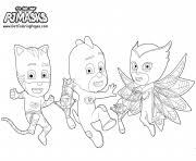La licorne est une créature légendaire qui a été décrite depuis l'antiquité comme une bête avec une seule grande corne en spirale pointue se projetant sur son front. Coloriage Pyjamasques Dessin Pyjamasques Sur Coloriage Info