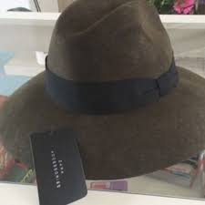 Zara Green Wool Felt Hat Green Wool Zara Felt Hat