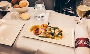 Hot food, showers and sleeping couches. Review Qatar Airways First Class A330 300 Kairo Doha Travel With Massi