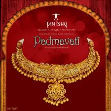 Pin By Tanishq On The Padmavati Collection By Tanishq Gold Jewelry Fashion Gold Necklace Indian Bridal Jewelry New Gold Jewellery Designs