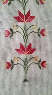 Seccade Modeli Etamin Cross Stitch Flowers Cross Stitch Patterns Cross Stitch Embroidery