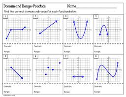 Find the domain and range of the function.in exercises 8 and 9, determine whether the statement uses the word functionin a way that is mathematically correct. Domain And Range Of Functions Lesson Mini Book Practice Worksheet
