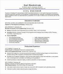 With a senior civil engineer resume, the format begins with the contact information and specialties. 16 Resume Format For 1 Year Experienced Civil Enginers