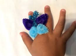 Through the put a nail in. How To Make A Pipe Cleaner Butterfly Ring Thriftyfun