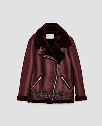 Imagen 11 De Cazadora Biker De Zara Bikerjacke Shearling Jacke Lederjacke