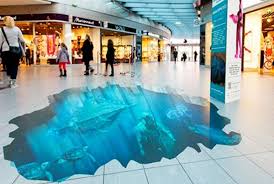 Ocean Under Water 3d Floor Graphic At Mall Floor Graphics Flooring Ceramic Tiles