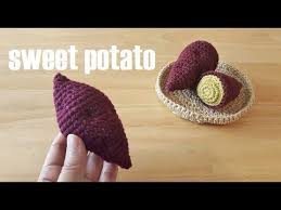 crochet sweetpotato かぎ針編み 焼き芋 サツマイモ 코바늘 고구마 뜨기 youtube かぎ針編みのラグ かぎ針編み 編み物 小物