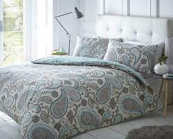 Searching the largest collection of teal bedding sets at the cheapest price in tbdress.com. Sleepdown Paisley Teal Duvet Cover Pillowcase Set Bedding Digital Print Quilt Case Single Double King Bedding Bedroom Daybed King Amazon Co Uk Home Kitchen