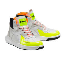 Diadora Heritage Shoe Sneaker Unisex I Basketball H Low Mds Fluo White Brancaccio Shop