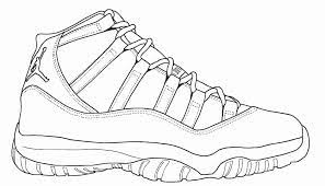 Printable nike shoe coloring pages. Jordan Retro 4 Para Colorear Novocom Top