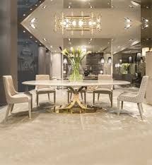 Get free shipping on qualified oval, white dining room sets or buy online pick up in store today in the furniture department. 15 Astonishing Oval Dining Tables For Your Modern Dining Room Modern Dining Tables Dining Table Design Oval Table Dining Dining Table Gold