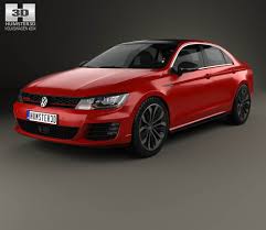 3d Model Of Volkswagen Lamando Gts 2016 Volkswagen 3d Model Volkswagen Car