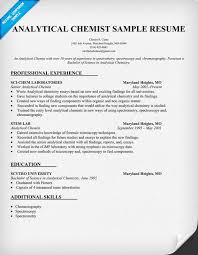 Analytical Chemist Cv Examples Please Help Chromatography Forum